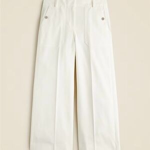 J. Crew Cream Wide Leg Pants